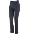 SR275F S275F Spiro Ladies Fitness Trousers Black / Lavender colour image